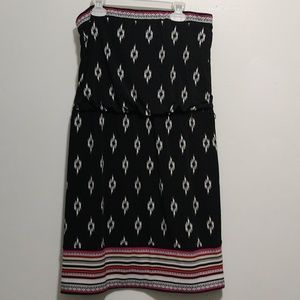 White House Black Market strapless dress size S